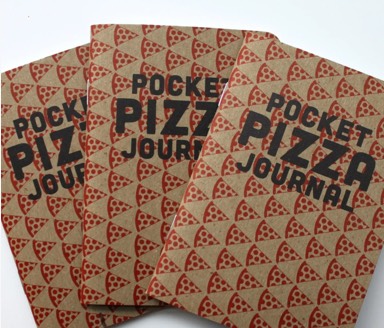 three pocket pizza tasting notebooks