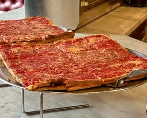 Upside Down Sicilian at House of Pizza and Calzones in Brooklyn