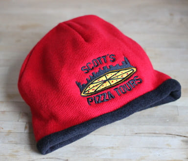 scott's pizza tours logo beanie hat