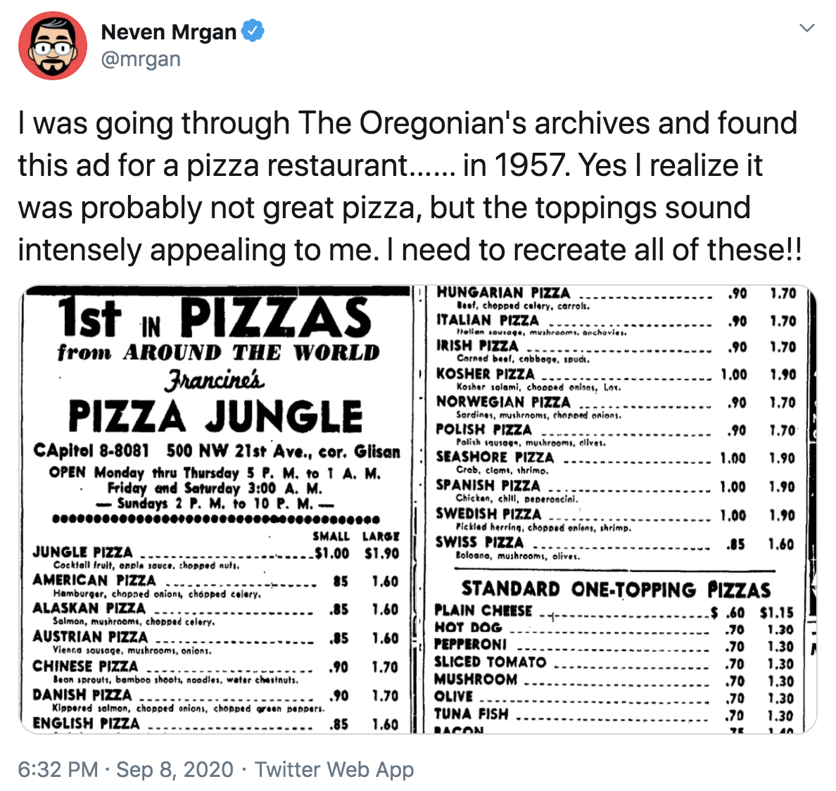 Hawaiian Pizza's True Origin? Scotts Pizza Tours