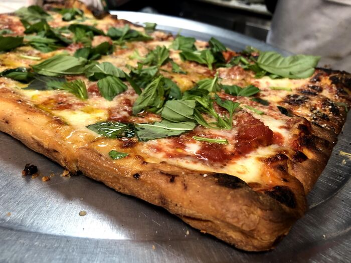 Square pizza at Di Fara