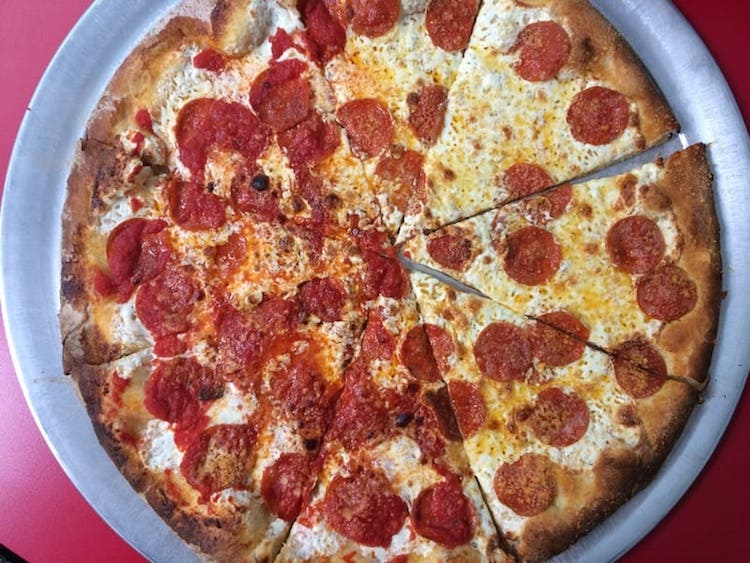 Totonno's coal fired pizza pepperoni