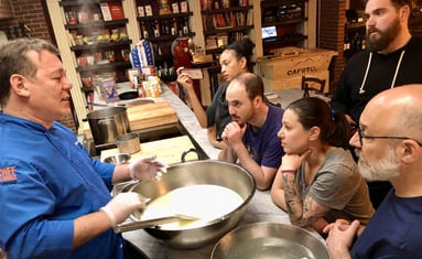 Pizza Tour Guides learning about mozzarella