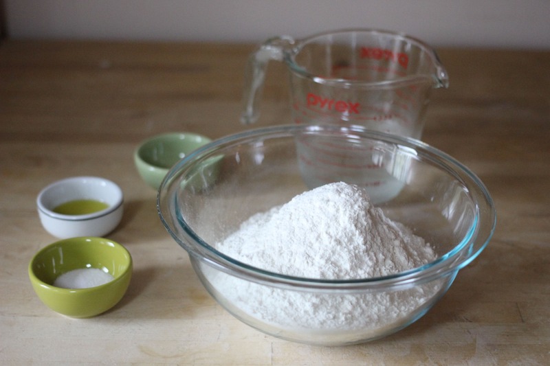 ingredients for pizza dough