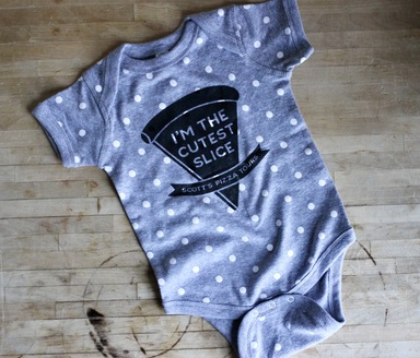 pizza baby onesie