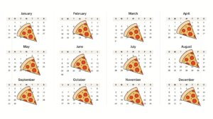 pizza calendar