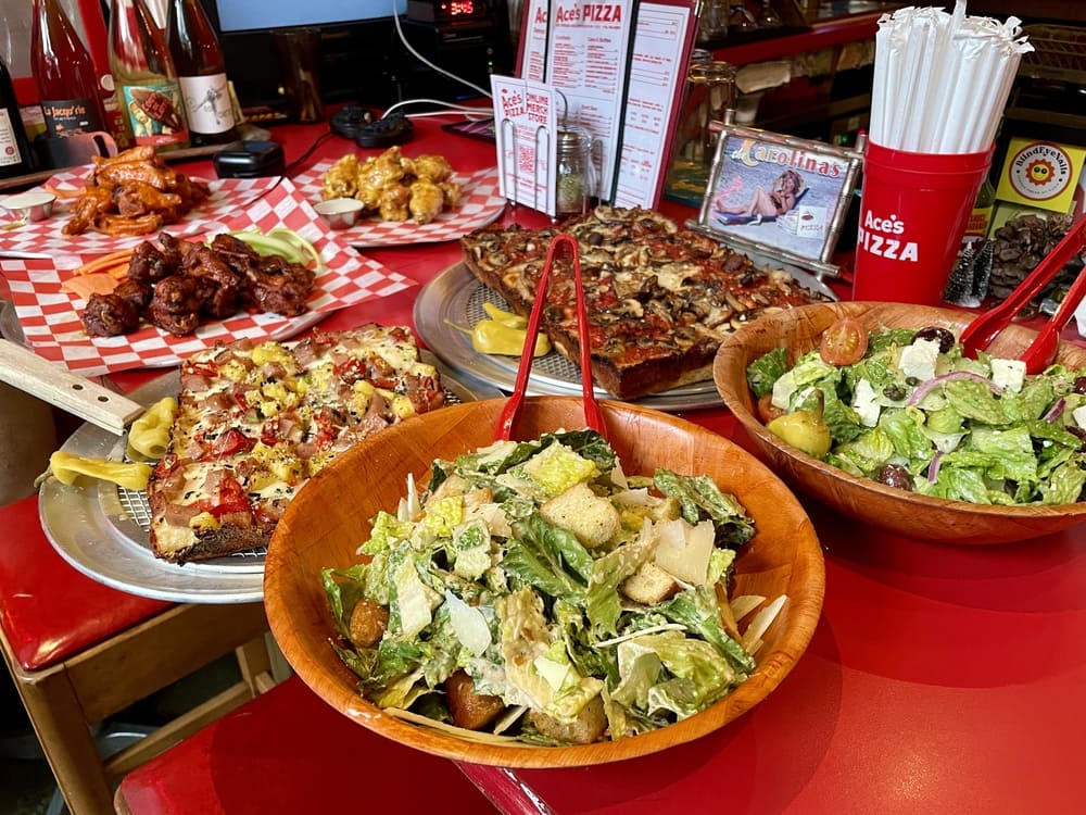 pizza salads and wings