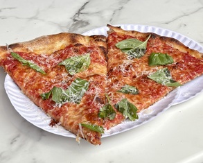 two lovely slices of pizza