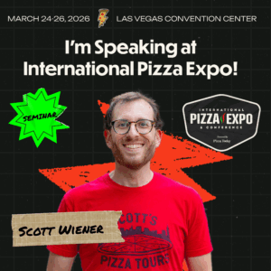 Scott Wiener Pizza Expo 2026